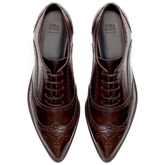 Zara Pointed Toe Oxfords